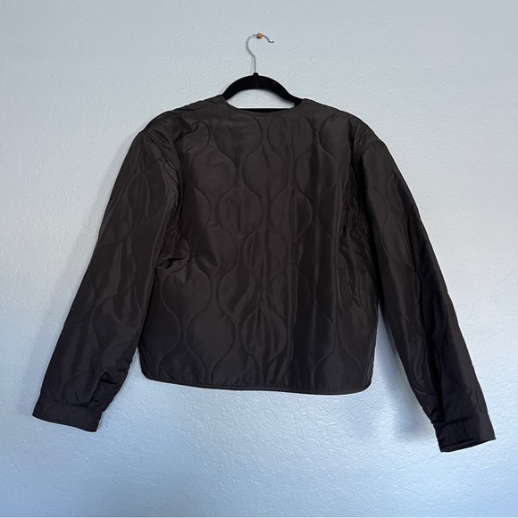 Divided H&M Black Quilted Utility Jacket - Picture 3 of 3